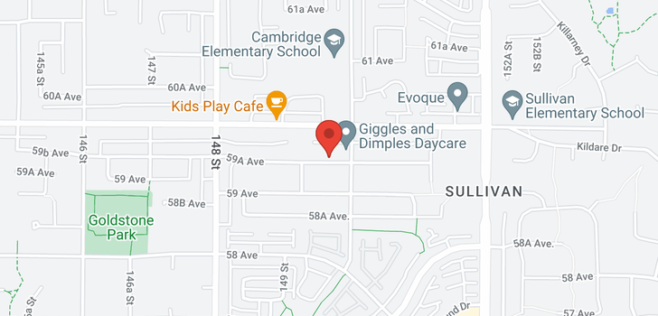 map of 14955 59A AVENUE